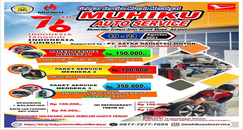 Gebyar Service Murah : Muhiku Auto Service